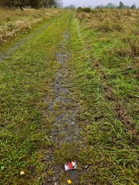 Ausschilderung Wanderweg