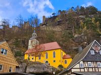 Blick auf Burg Oybin